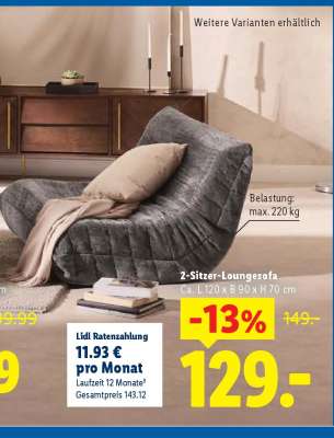2-Sitzer-Loungesofa