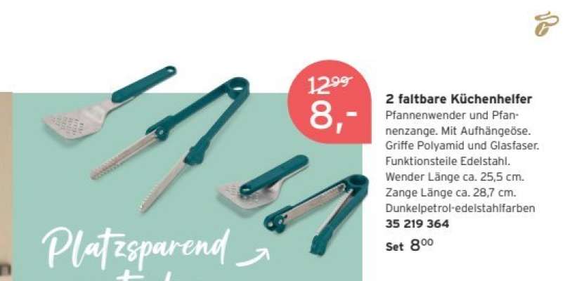 2 faltbare Küchenhelfer