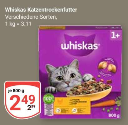 Whiskas Katzentrockenfutter