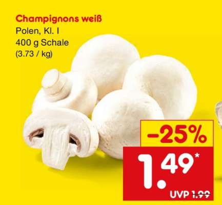 Champignons weiß