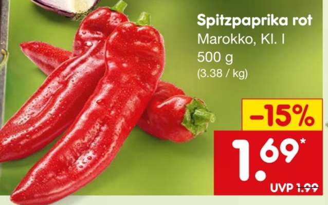 Spitzpaprika rot*