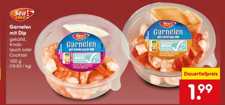 Garnelen mit Dip