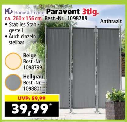 Paravent 3tlg.