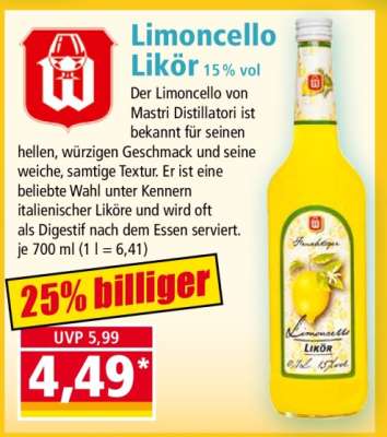 Limoncello Likör