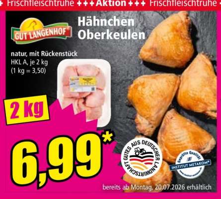 Hähnchen Oberkeulen