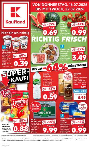 Prospekte Kaufland - 16.07.2026 - 22.07.2026.
