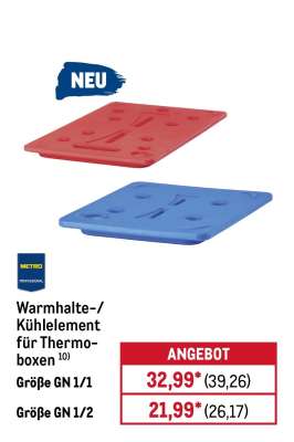 METRO Professional Warmhalte-/Kühlelement für Thermoboxen