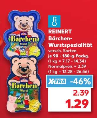REINERT Bärchen-Wurstspezialität