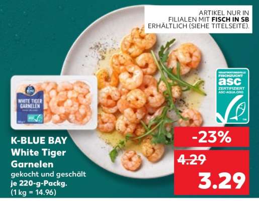 K-BLUE BAY White Tiger Garnelen