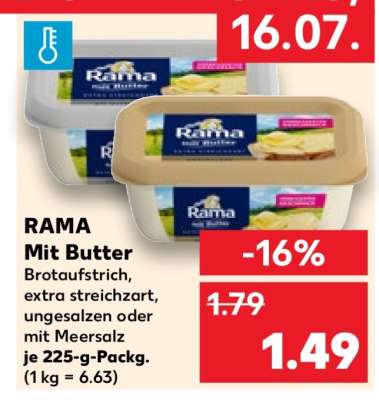 Rama mit Butter