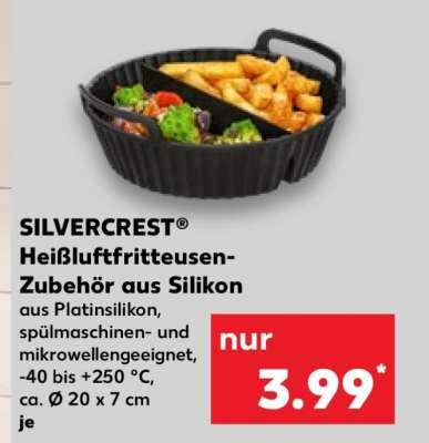 SILVERCREST® Heißluftfritteusen-Zubehör aus Silikon