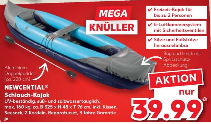 NEWCENTIAL® Schlauch-Kajak