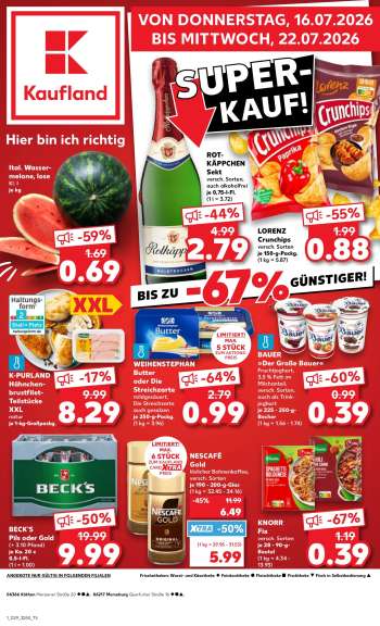 Prospekte Kaufland - 16.07.2026 - 22.07.2026.