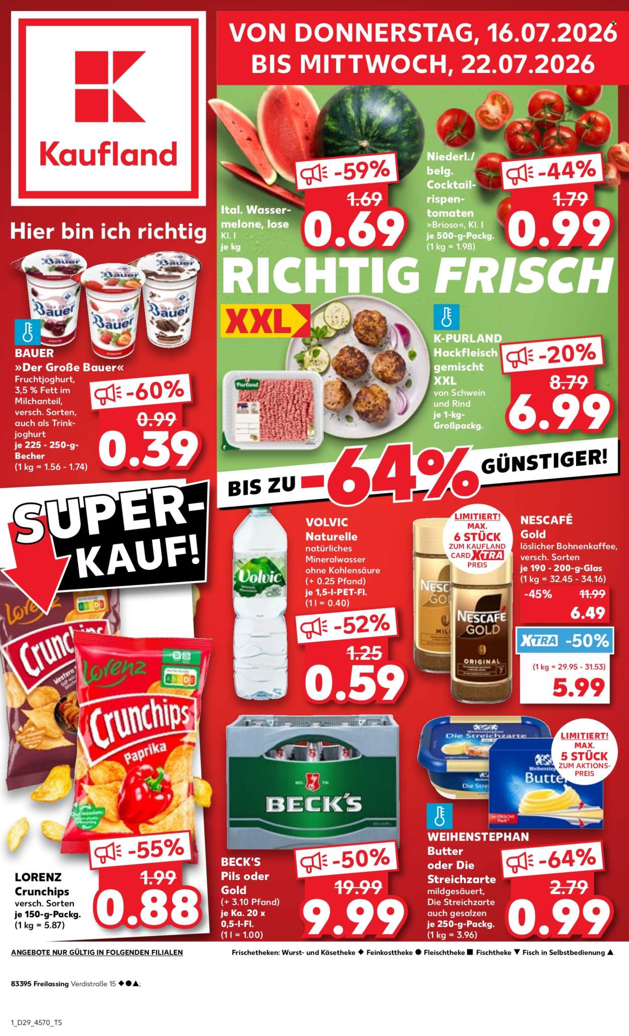 Kaufland Prospekte  - 16.07.2026 - 22.07.2026. Seite 1