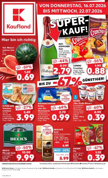 Prospekte Kaufland - 16.07.2026 - 22.07.2026.