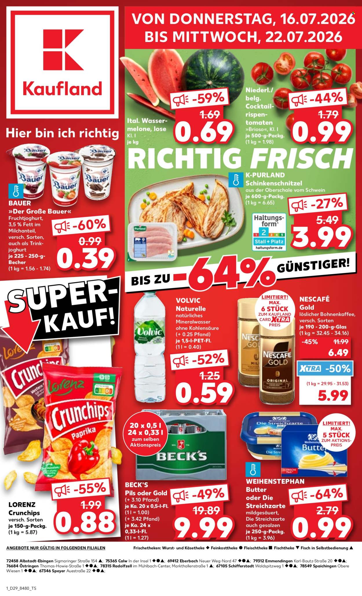 Kaufland Prospekte  - 16.07.2026 - 22.07.2026. Seite 1