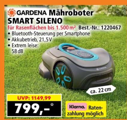 GARDENA Mähroboter SMART SILENO