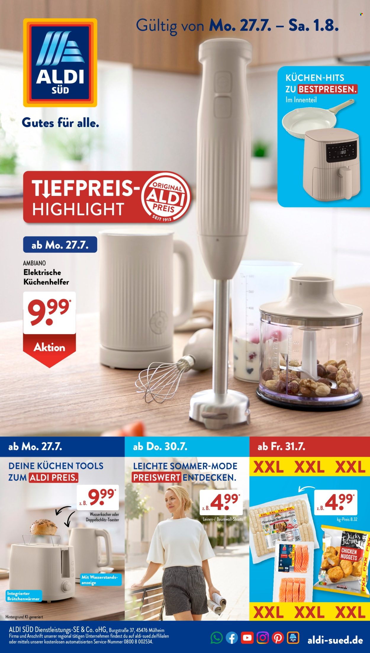 ALDI SÜD Prospekte  - 27.07.2026 - 1.08.2026. Seite 1