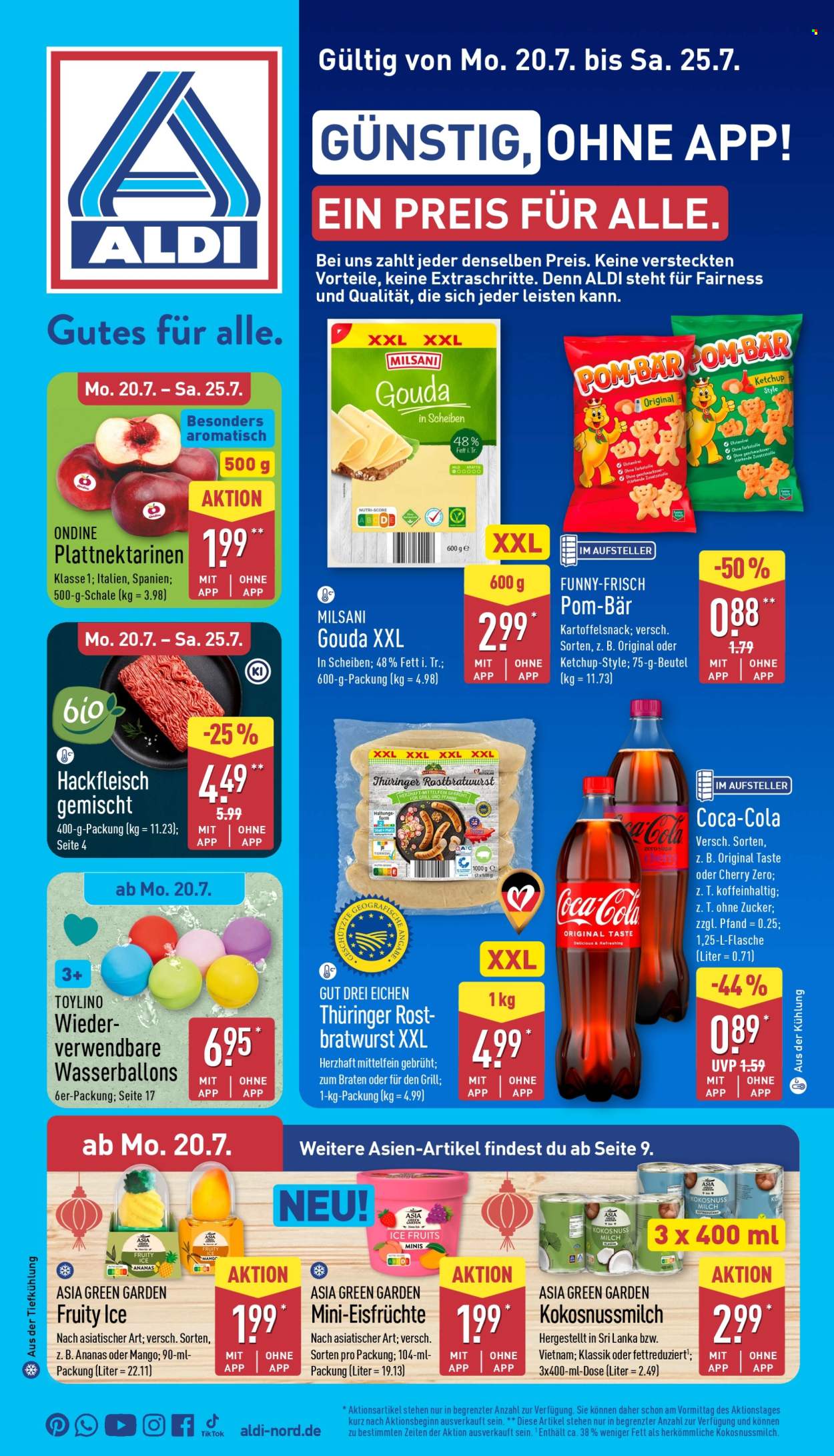 Leták ALDI Nord - 20.7.2026 - 25.7.2026. Strana 1