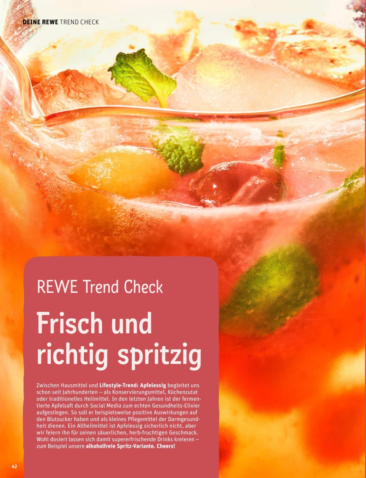 Leták REWE. Strana 42