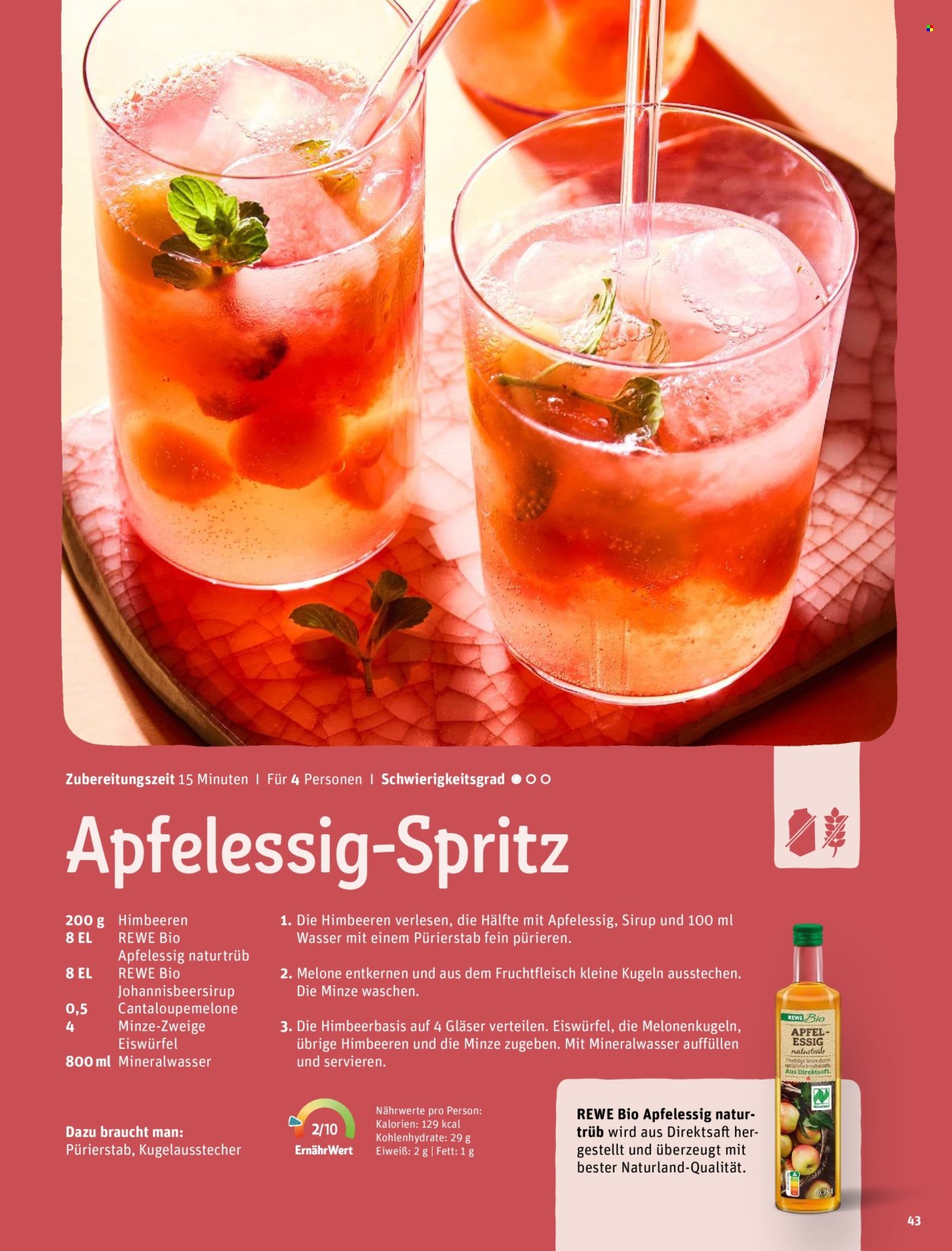 Leták REWE. Strana 43