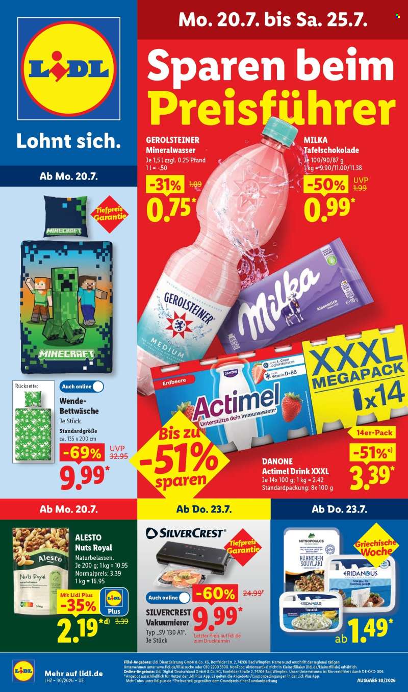 Prospekte Lidl - 20.07.2026 - 25.07.2026.
