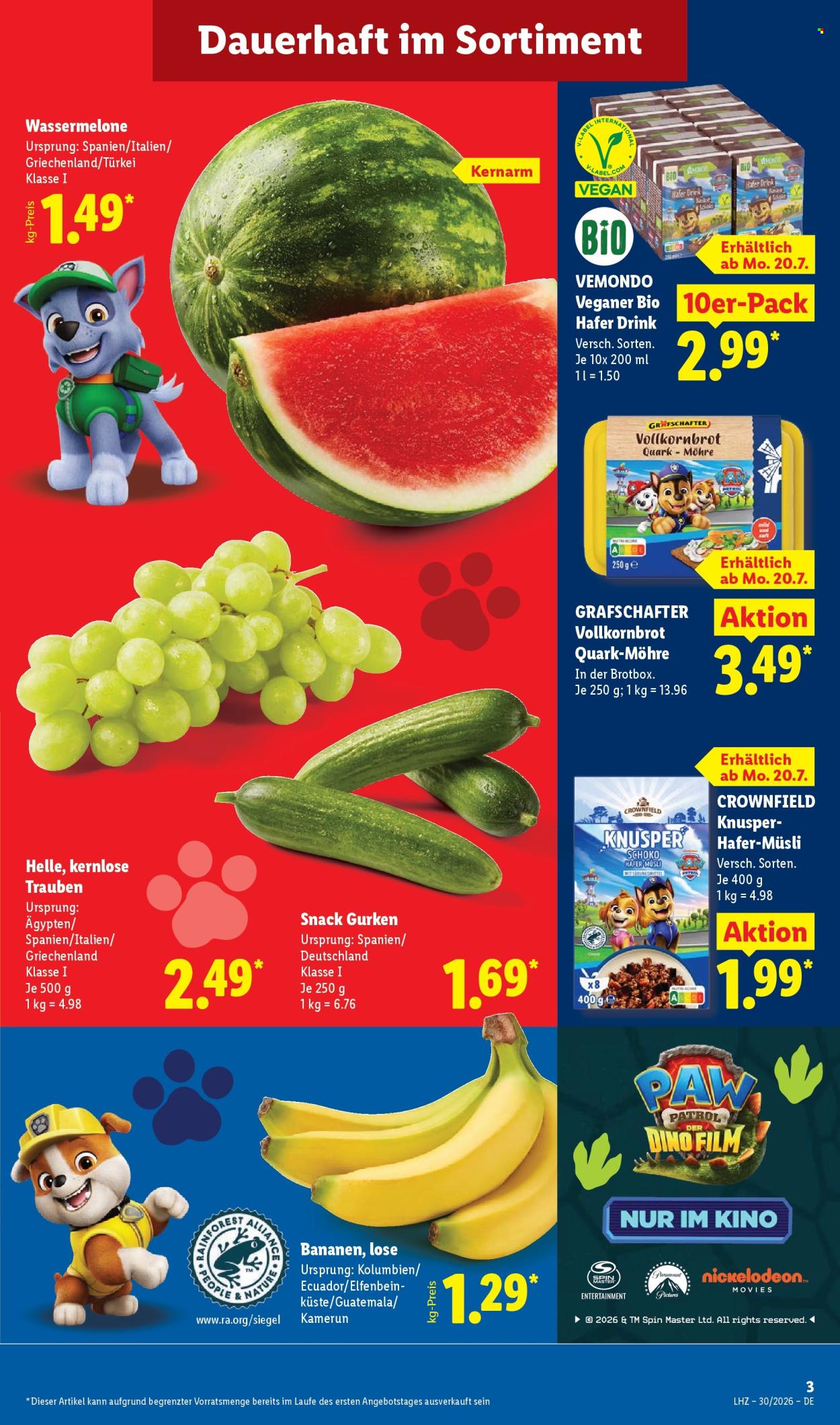 Leták Lidl - 20.7.2026 - 25.7.2026. Strana 3