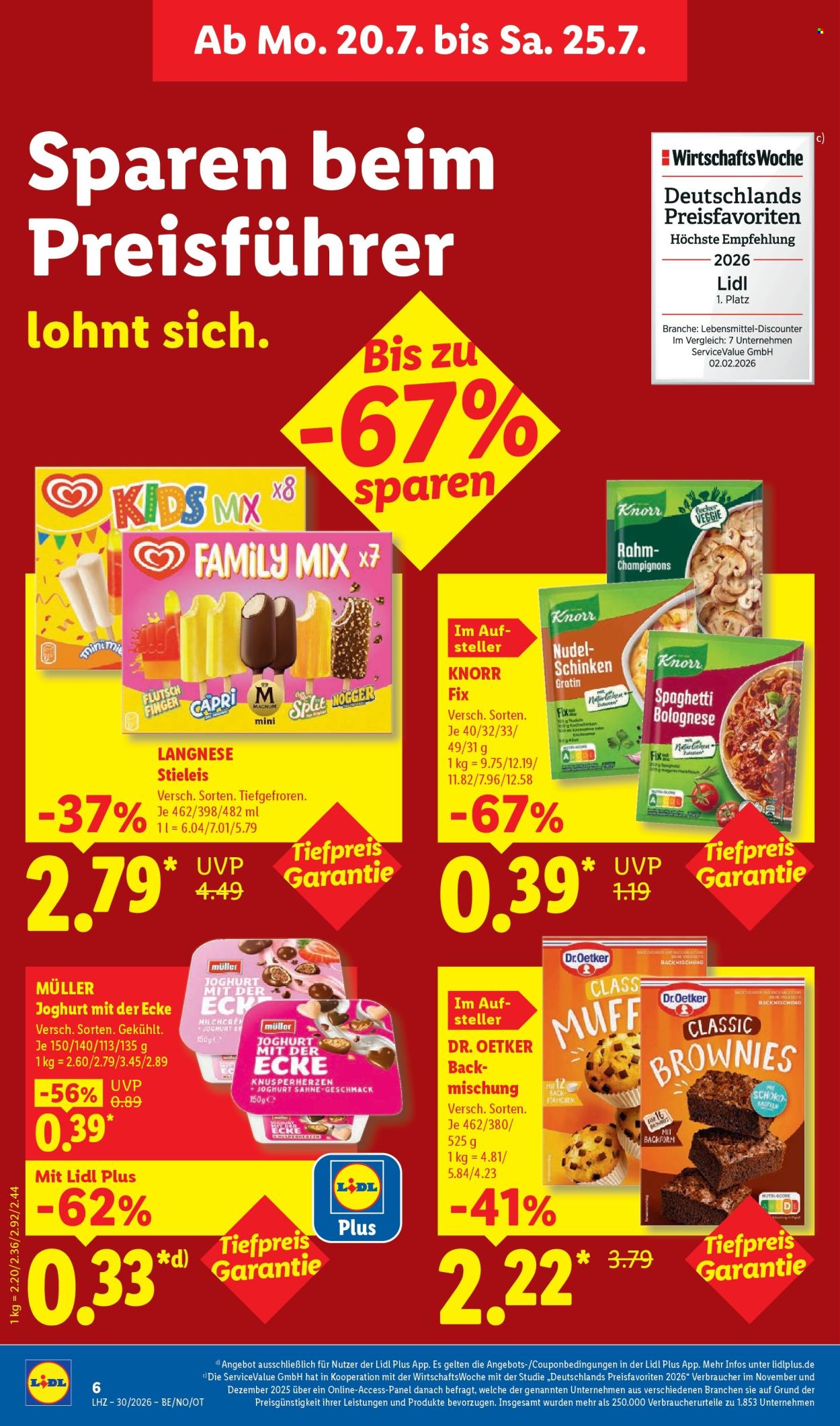 Leták Lidl - 20.7.2026 - 25.7.2026. Strana 14