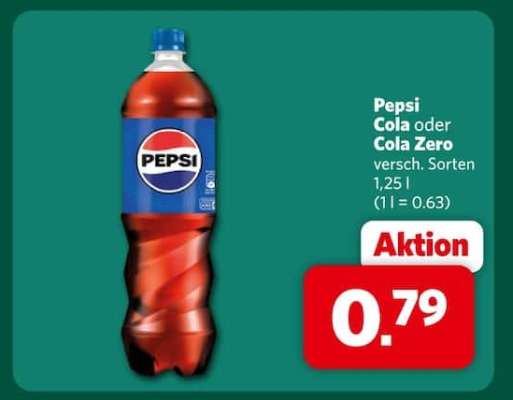 Pepsi Cola oder Cola Zero