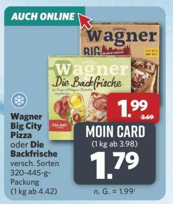 Wagner Big City Pizza oder Die Backfrische
