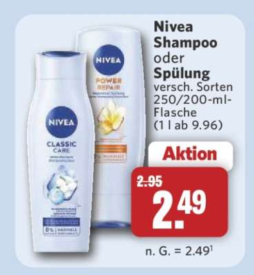 NIVEA Shampoo oder Spülung