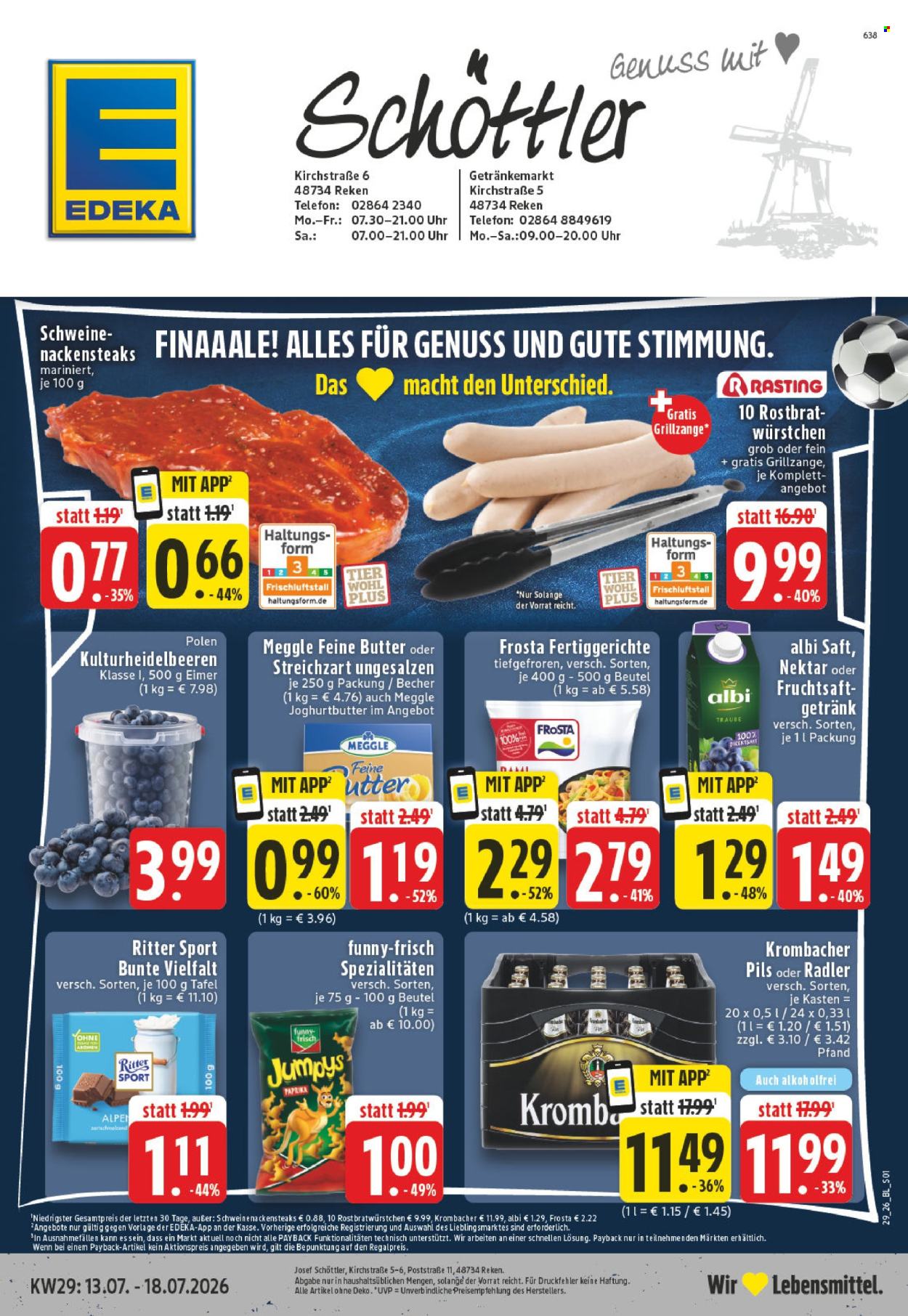 Edeka Prospekte  - 13.07.2026 - 18.07.2026. Seite 1
