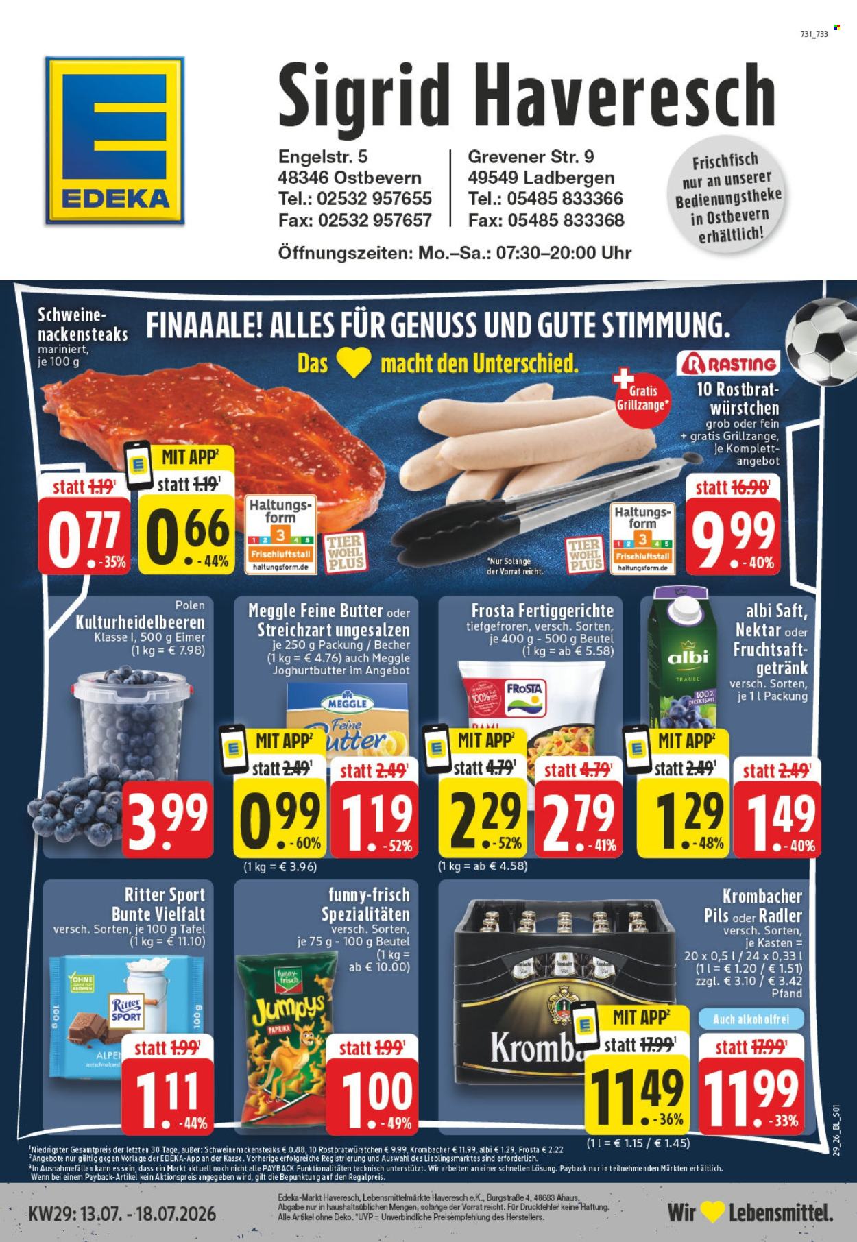 Edeka Prospekte  - 13.07.2026 - 18.07.2026. Seite 1