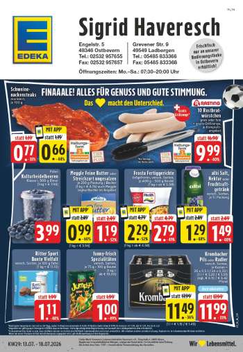Prospekte Edeka - 13.07.2026 - 18.07.2026.