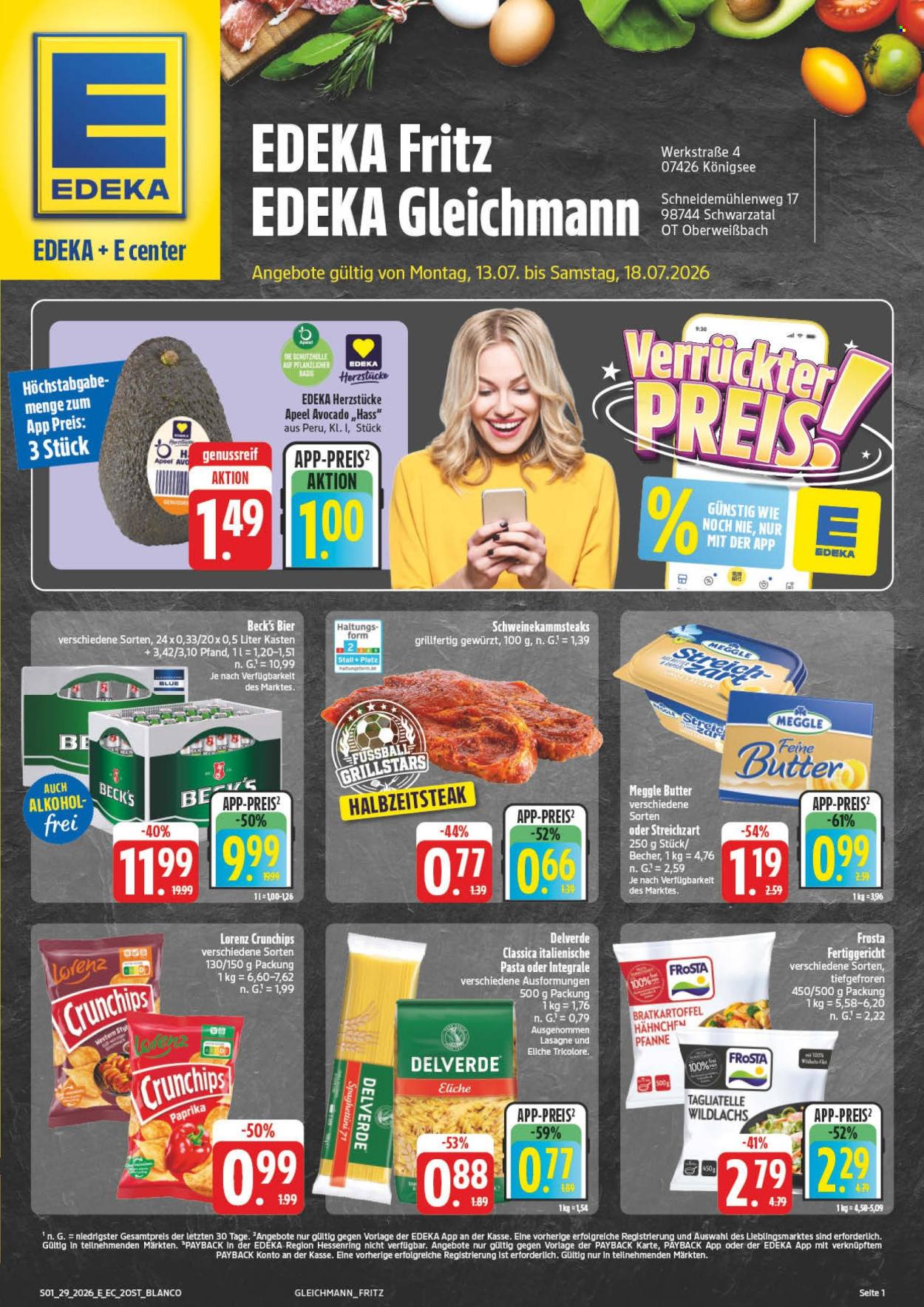 Edeka Prospekte  - 13.07.2026 - 18.07.2026. Seite 1