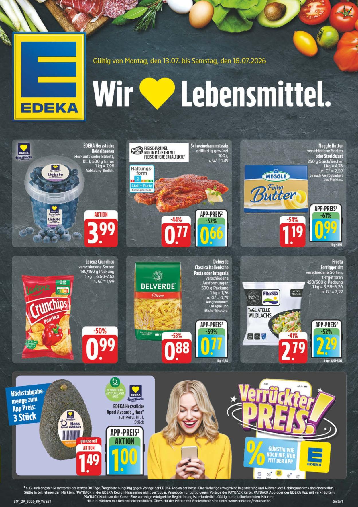 Edeka Prospekte  - 13.07.2026 - 18.07.2026. Seite 1