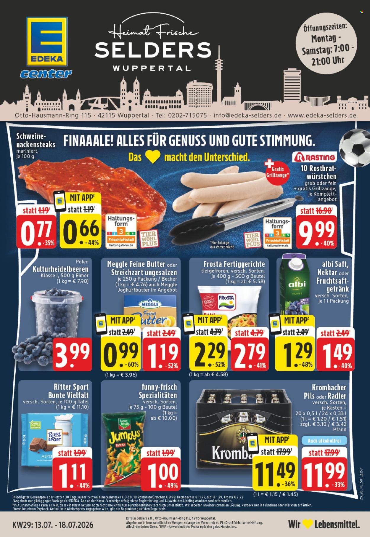 Edeka Prospekte  - 13.07.2026 - 18.07.2026. Seite 1
