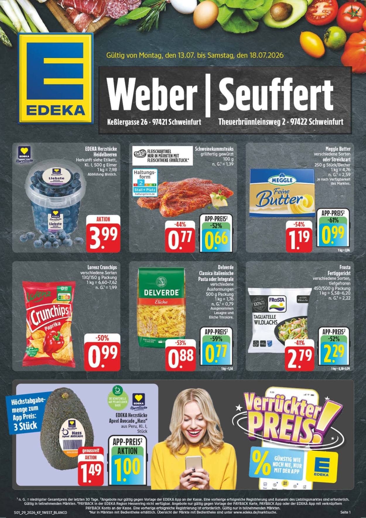 Edeka Prospekte  - 13.07.2026 - 18.07.2026. Seite 1