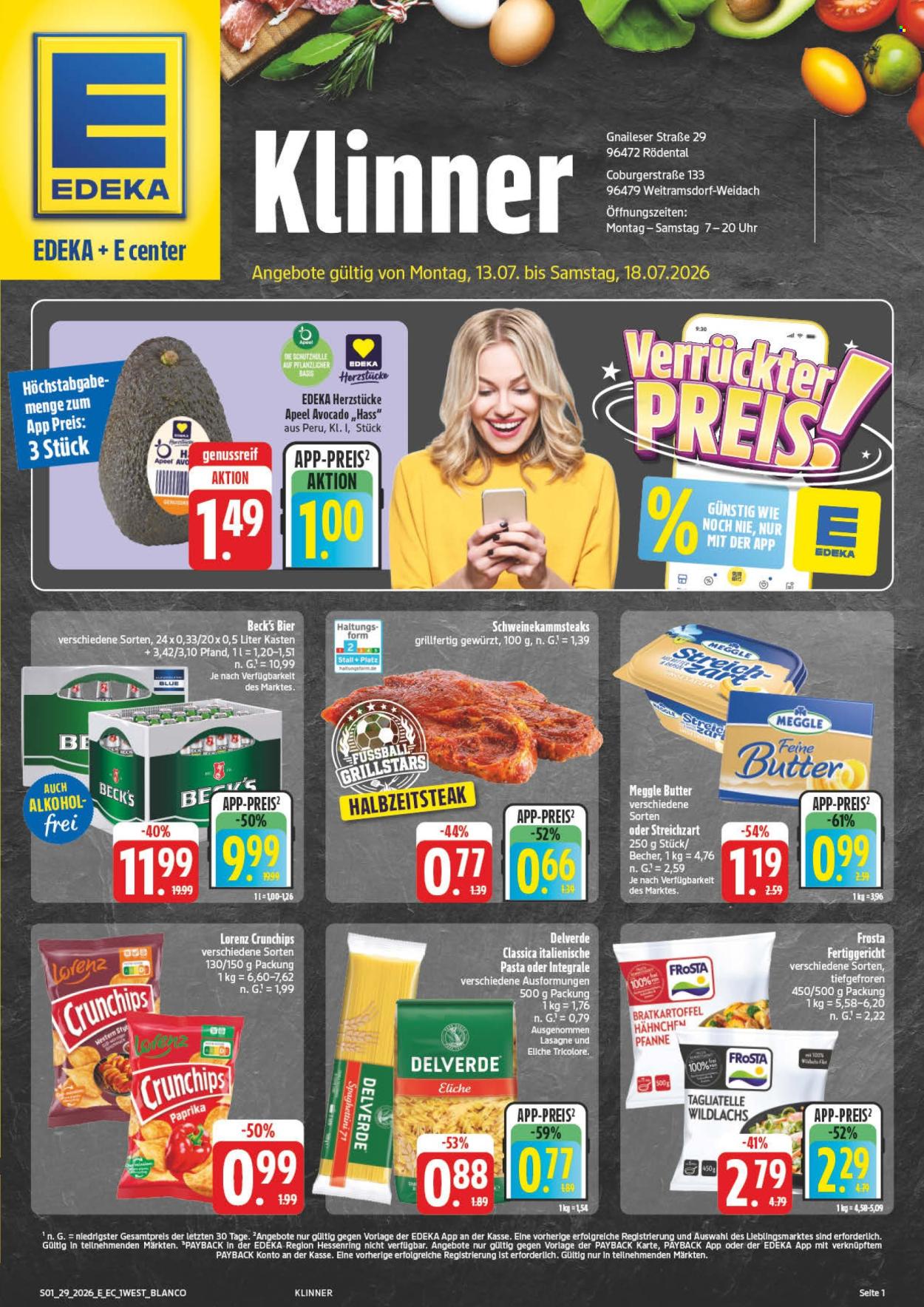 Edeka Prospekte  - 13.07.2026 - 18.07.2026. Seite 1