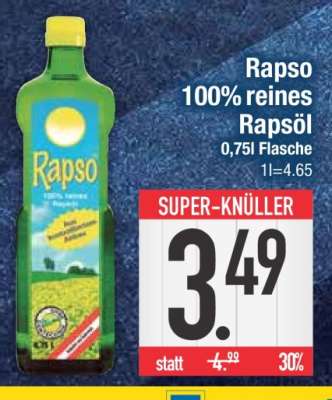 Rapso 100 % reines Rapsöl