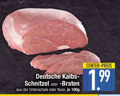 Deutsche Kalbs-Schnitzel oder Braten