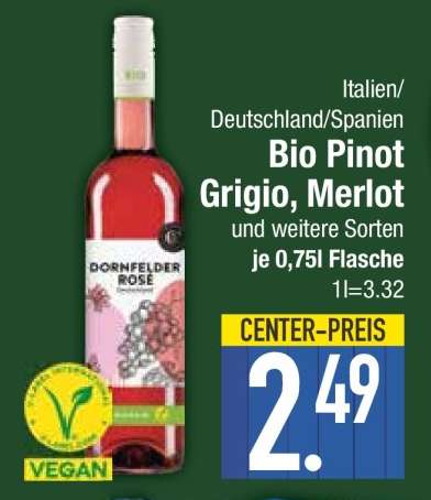 Bio Pinot Grigio, Merlot