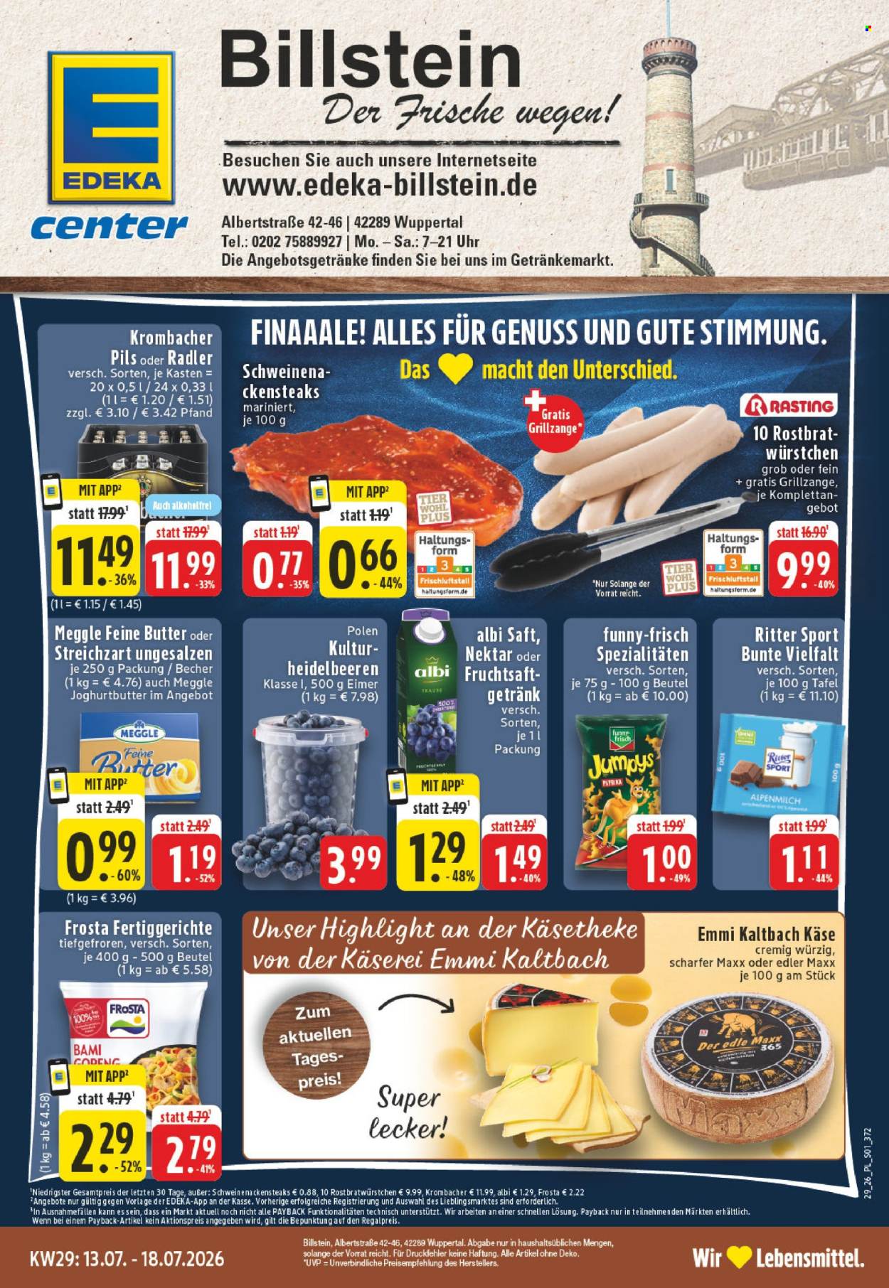 Edeka Prospekte  - 13.07.2026 - 18.07.2026. Seite 1