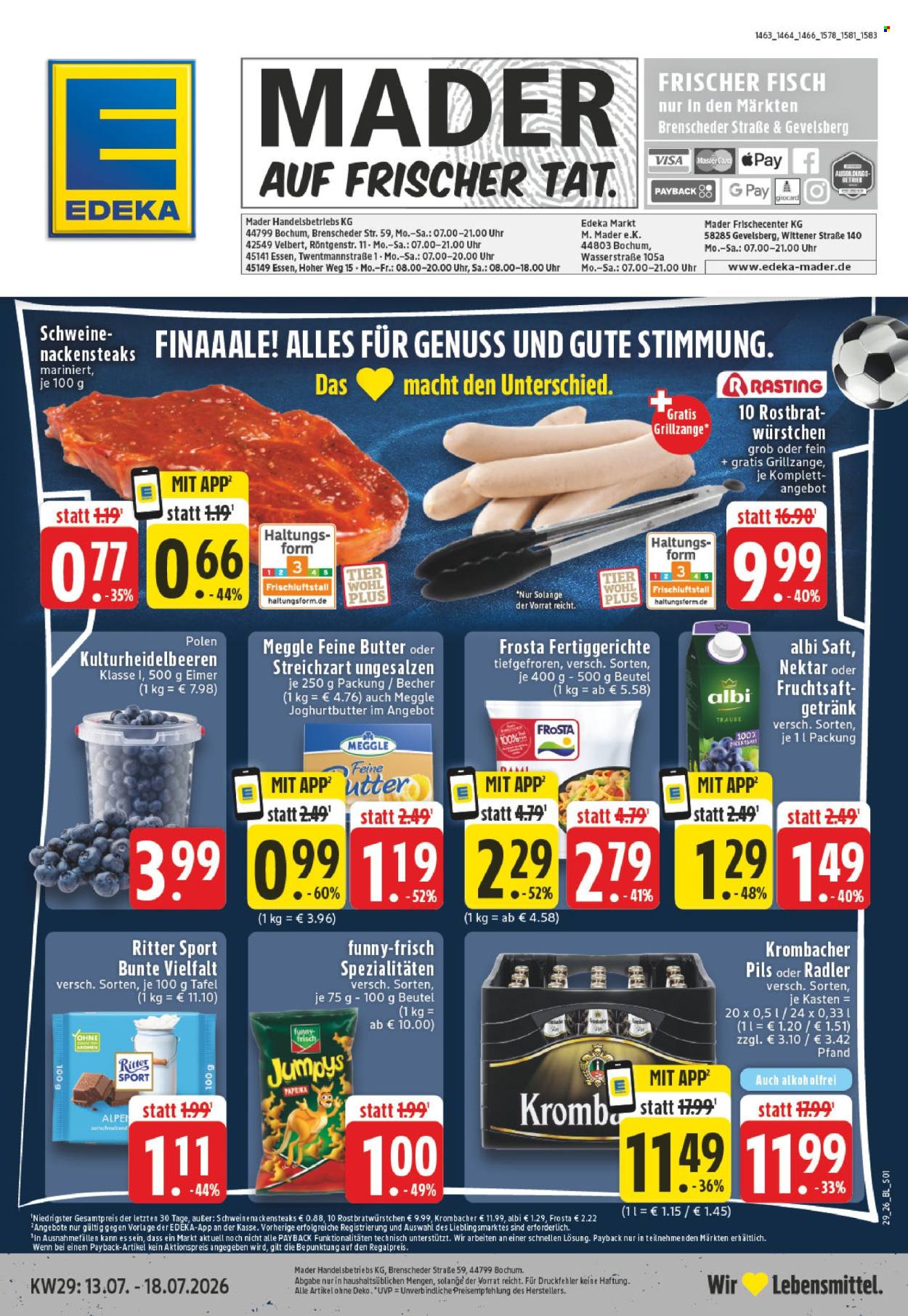 Edeka Prospekte  - 13.07.2026 - 18.07.2026. Seite 1