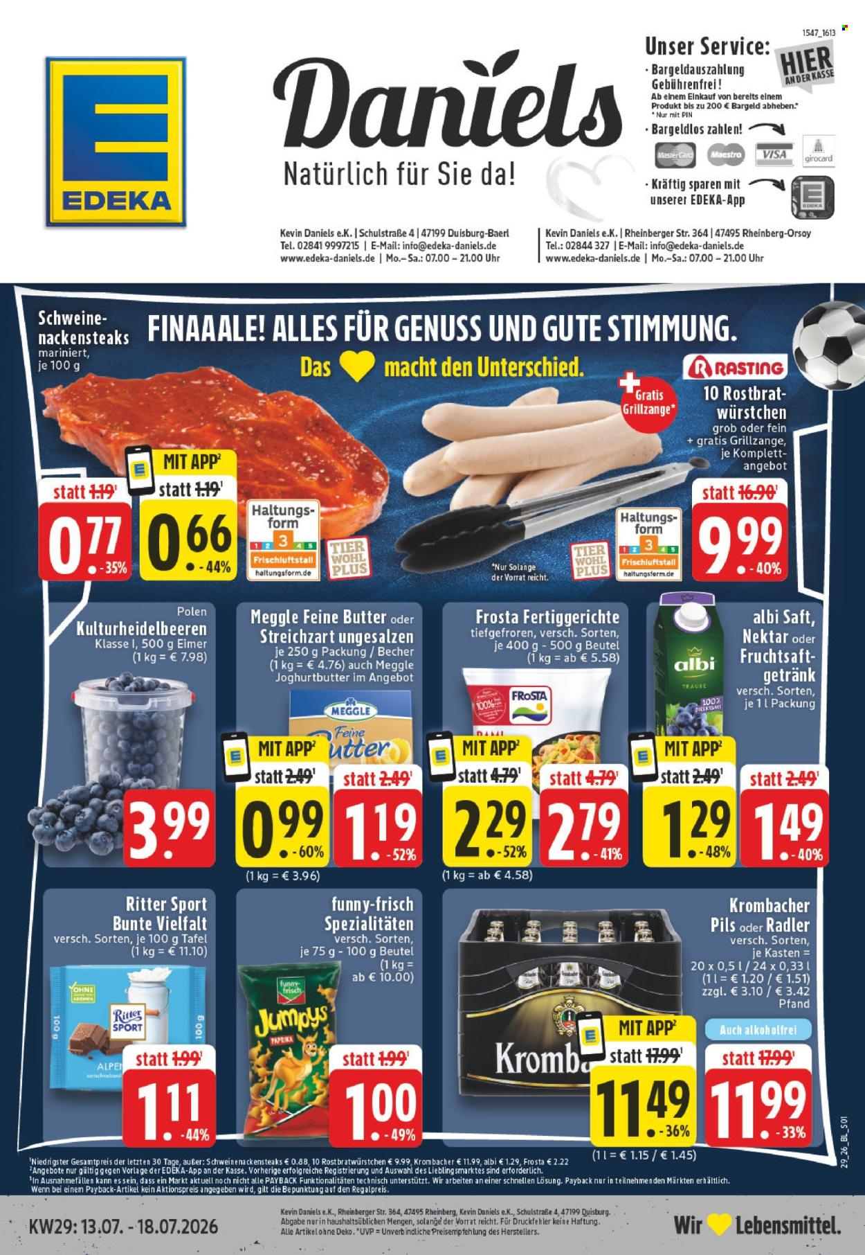 Edeka Prospekte  - 13.07.2026 - 18.07.2026. Seite 1