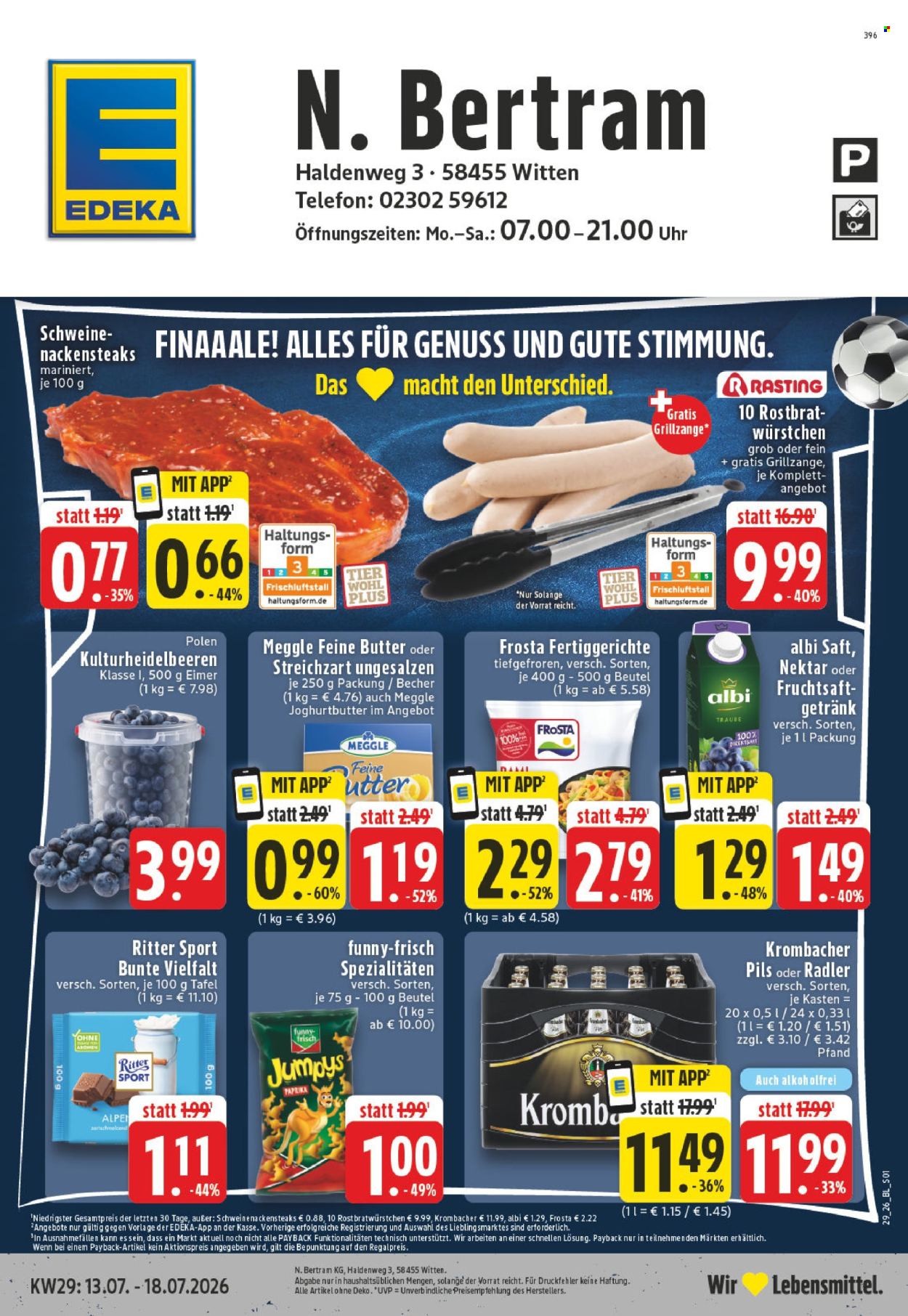 Edeka Prospekte  - 13.07.2026 - 18.07.2026. Seite 1