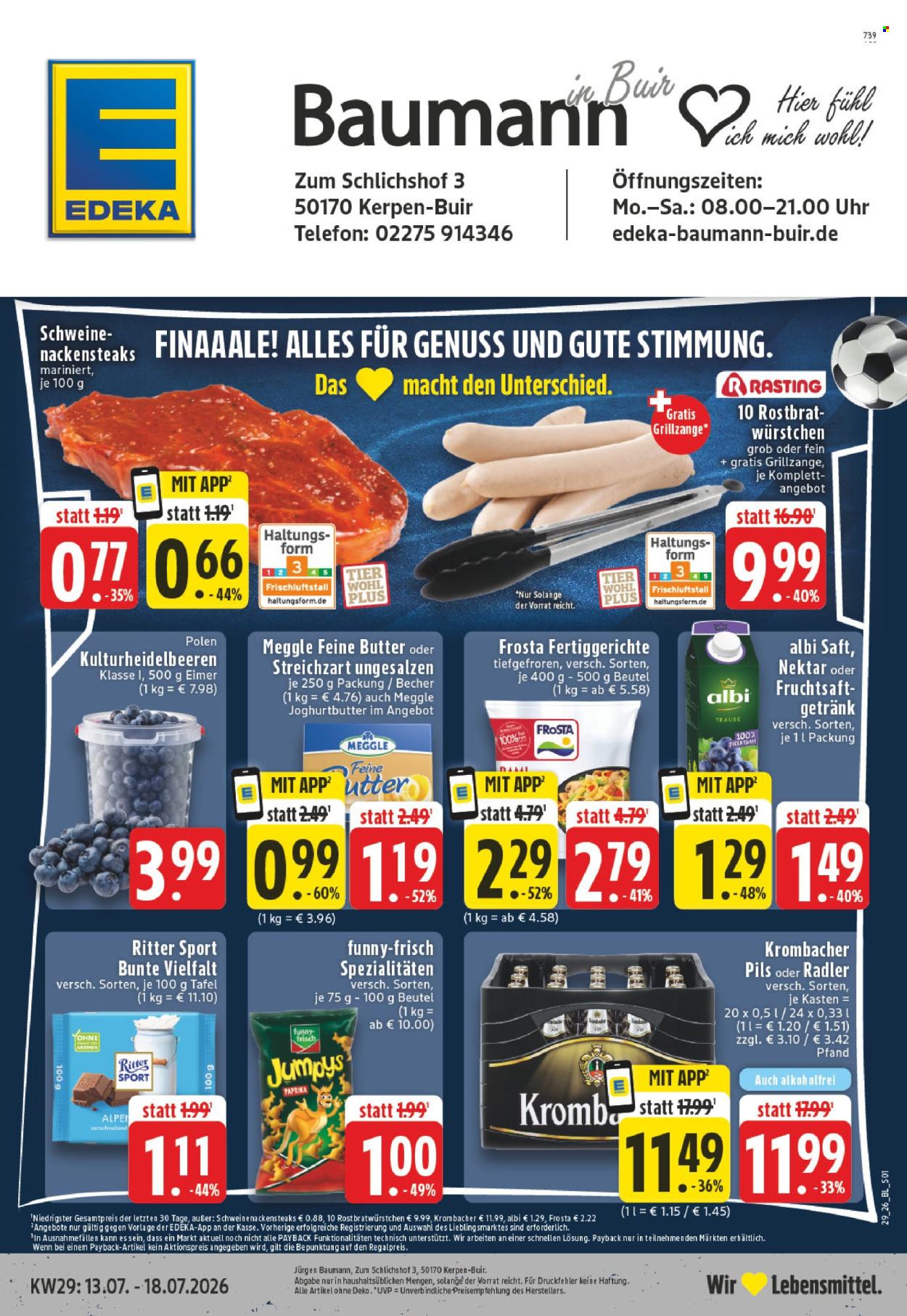 Edeka Prospekte  - 13.07.2026 - 18.07.2026. Seite 1