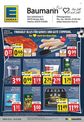 Prospekte Edeka - 13.07.2026 - 18.07.2026.