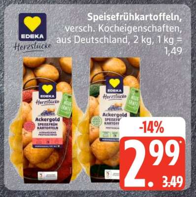 Speisefrühkartoffeln