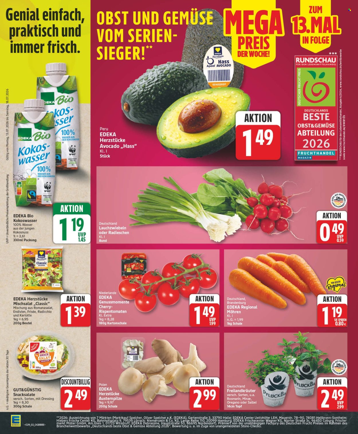 Edeka Prospekte  - 13.07.2026 - 18.07.2026. Seite 2